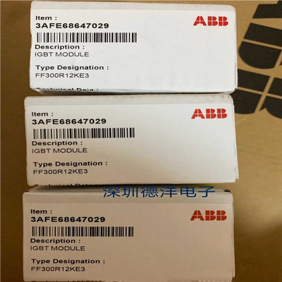 全新ABB 3AFE68647029 FF300R12KE3 变频器原装正现货~议价