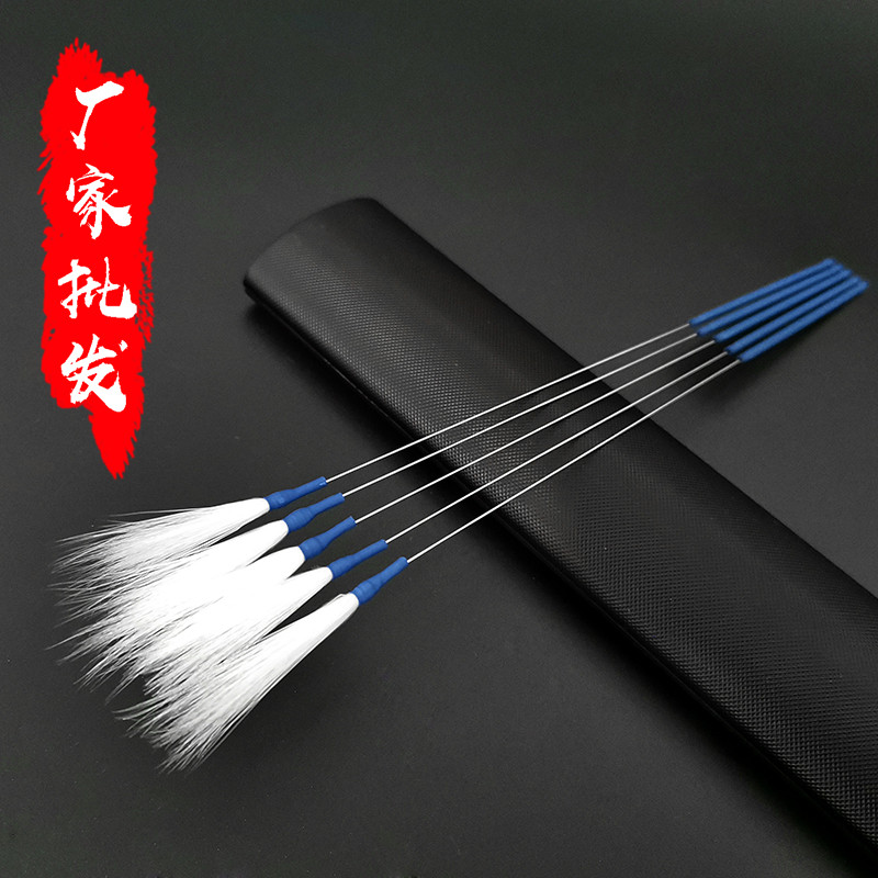防滑柄银针鹤毛棒采耳工具套装挖耳朵神器打耳朵毛毛专业鸡毛