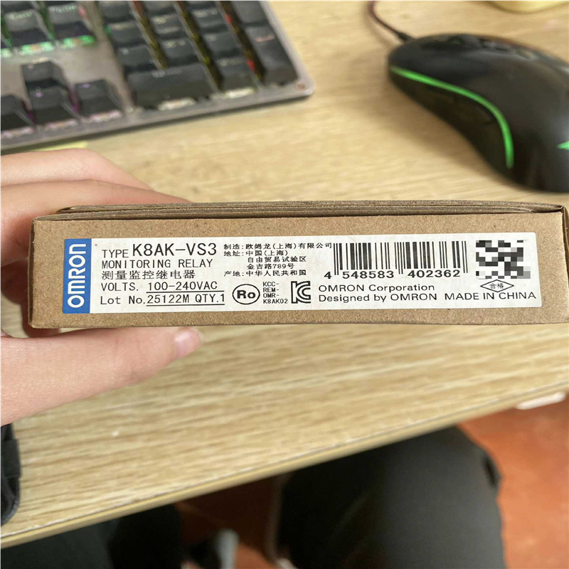 议价欧姆龙 K8AK-VS3 单相过欠电流继电器测量监控继电器，
