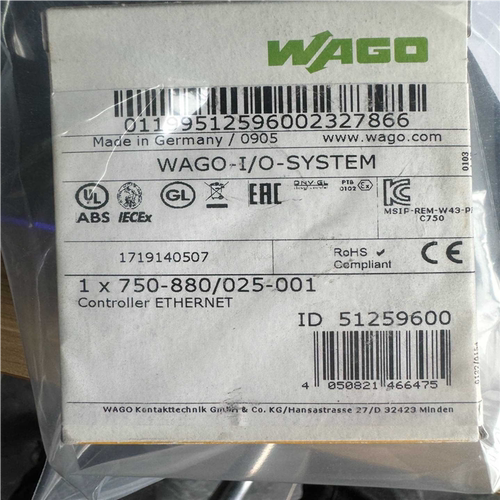 德国WAGO万可750-880/025-001控制器 全新未~议价