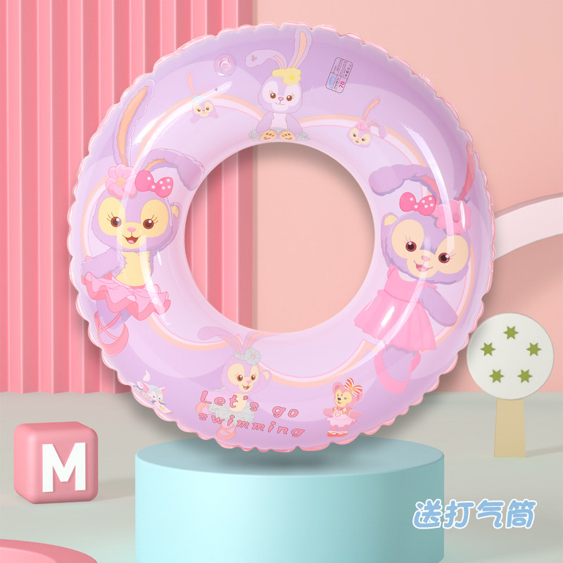 儿童游泳圈宝宝腋下圈男孩女童小孩救生坐圈加厚3-6-10岁温泉浮圈