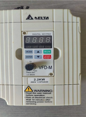 议~台达变频器VFD022M43B型号   2.2Kw  380