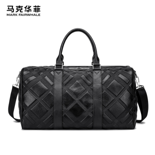 Mark 马克华菲大容量出差手提袋短途商务牛皮旅行包男 Fairwhale