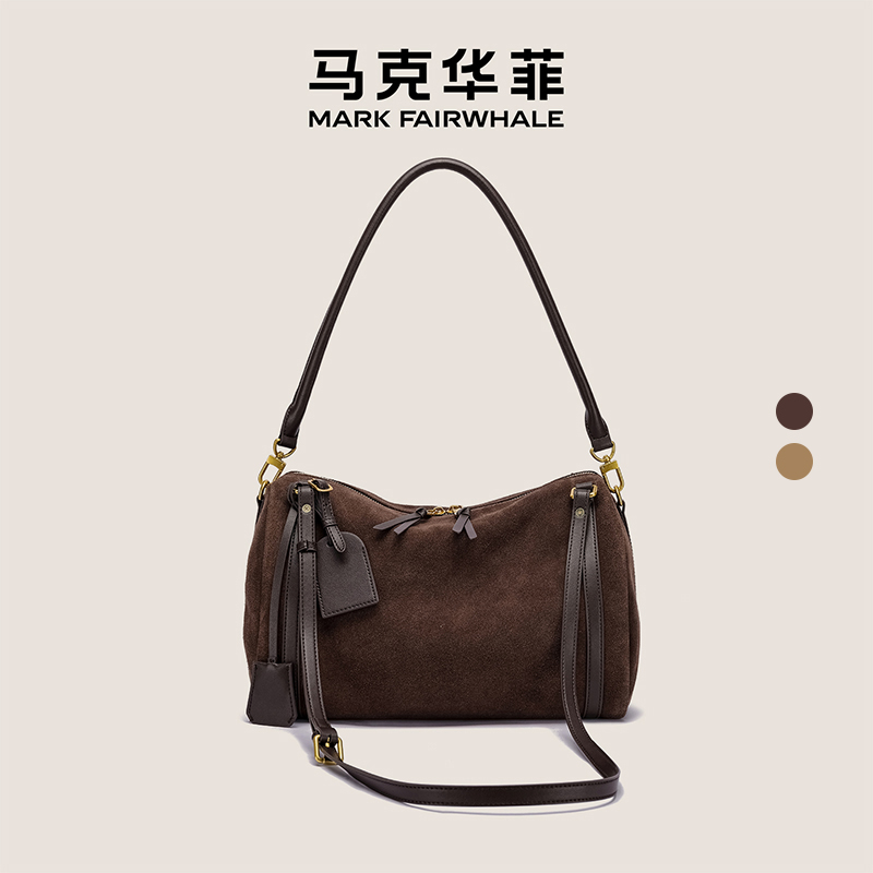 马克华菲腋下包女包真皮斜挎包