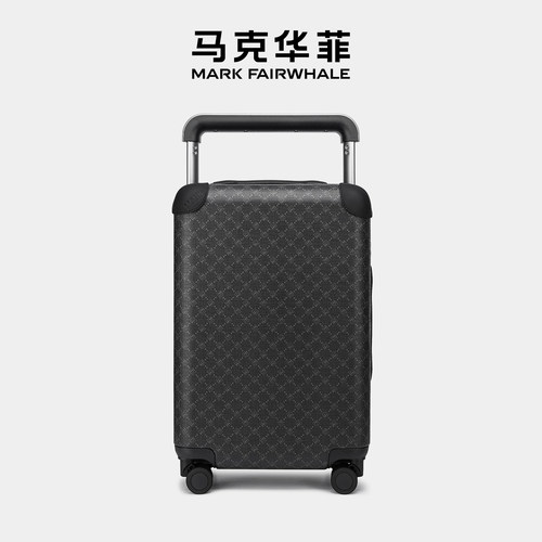 马克华菲行李箱高级格纹登机耐用