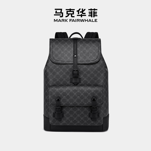 马克华菲休闲商务男士双肩包