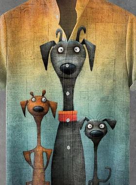 3D animal digital loose sports shirt  3D动物数码宽松运动衬衫