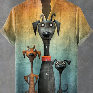 loose sports shirt 宽松运动衬衫 digital 3D动物数码 animal