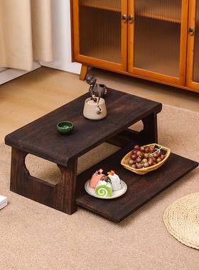 实木榻米桌飘窗小桌子茶台日式茶炕几阳台桌子榻茶几用小家桌aaas