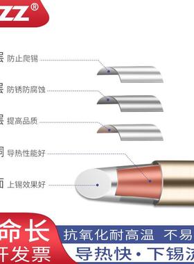 T20烙铁头C马蹄3咀TEJJ20-BC2BC3C4C5型C6铬铁头用于FX88B电焊台