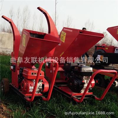 汽油枝条破碎机杂木树枝粉碎机花卉苗圃清理树枝打碎机78