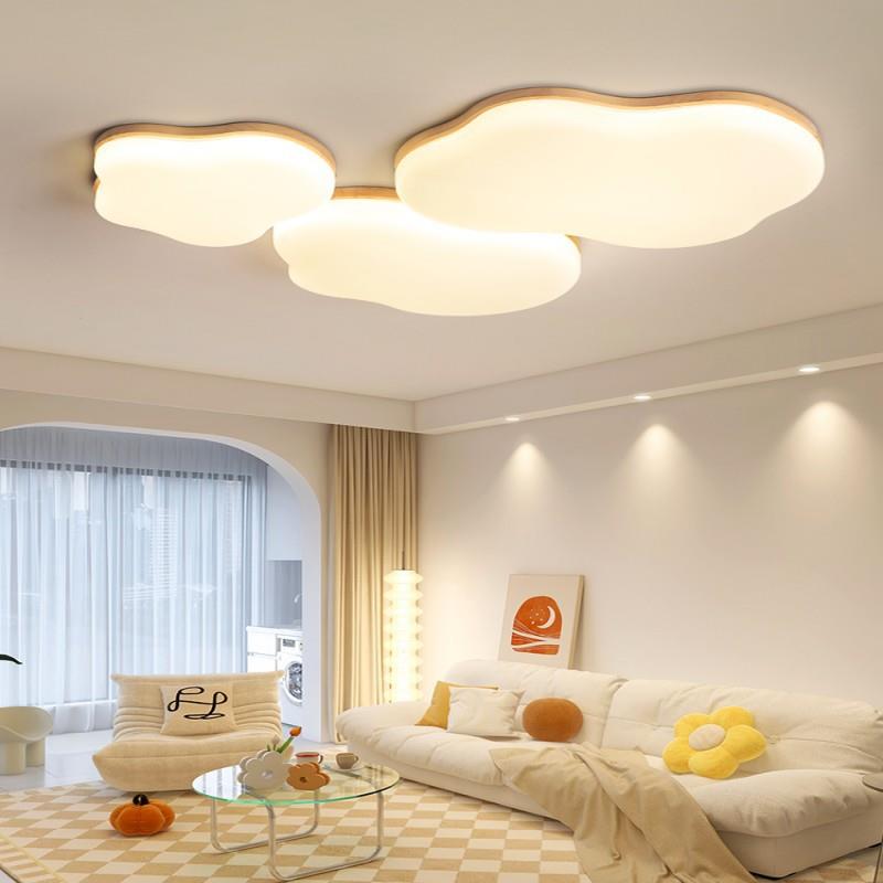 原EZE木奶油风客厅灯主202灯5新款大气云朵全光谱灯护眼吸中顶灯
