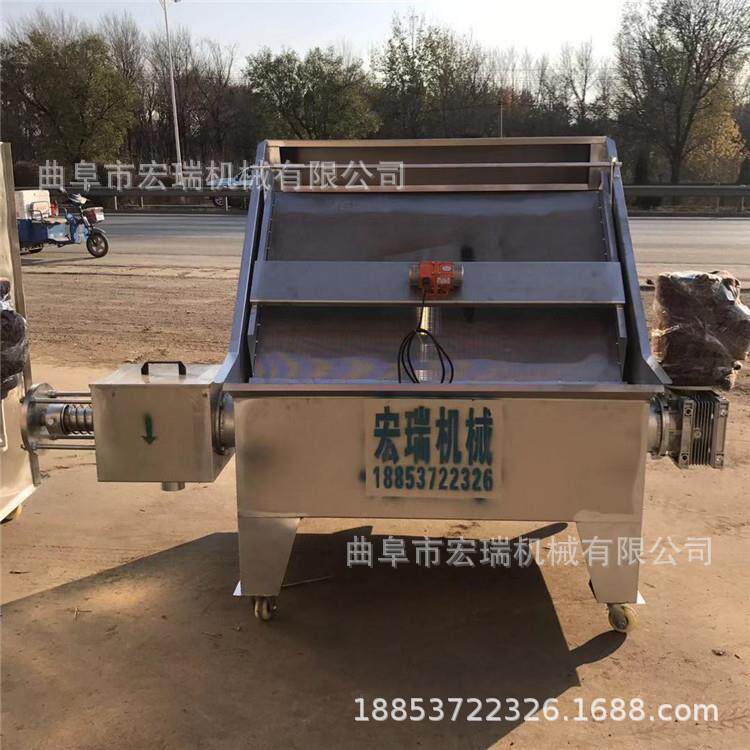 鸡粪肉鸭粪便固分离机养粪便干分湿PWC离机斜殖筛液式猪粪脱水机