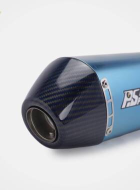 通用越野摩托改排装气管段蓝身碳挂耳尾款FMF通用KLXEXCWR2嘴50