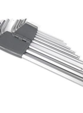 SHEF0FIELD/钢盾9CJB件套公长球头内六角手制L形内六角套装扳S050