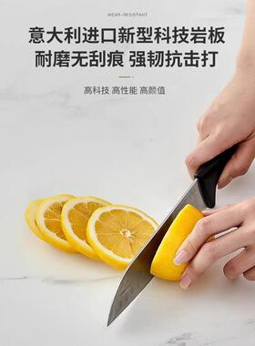 奶油吧台桌家用型RZP客厅家庭小户岩板餐边风桌一柜中岛台隔断边