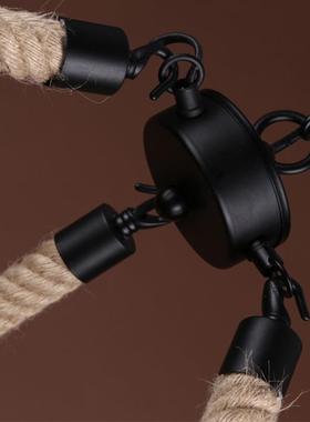 工风复古麻绳吊灯CX-002创意个业餐性厅酒吧服店装理发店吊灯