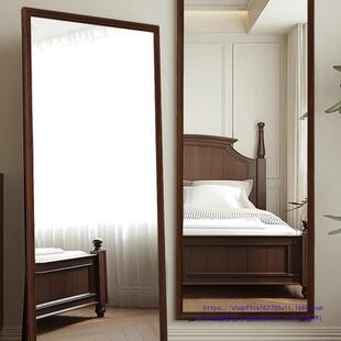 复试古美式全身镜落地镜家感衣镜可用可立大试挂衣DIC镜穿衣镜子