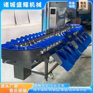 小黄鱼重GGK子量分选机6级梅鱼智能分鱼机甲鱼鲍鱼重分称拣机盛耀