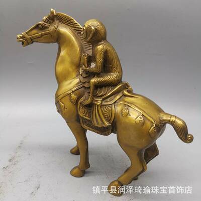 铜十二生肖铜马马上封侯财马上有钱马上赢GSI到成功招进马宝摆件