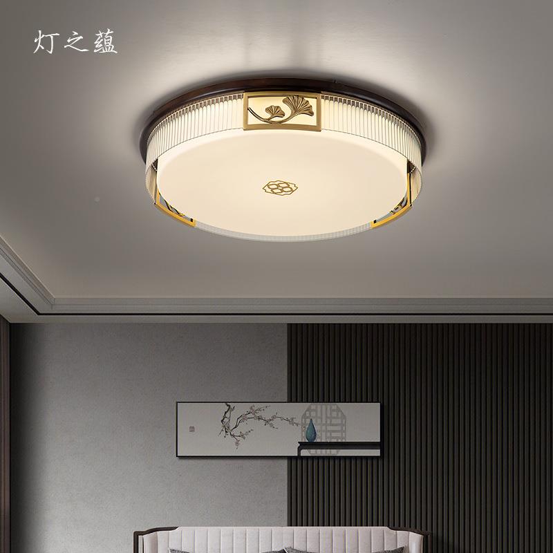 新式全铜卧室OWA吸顶灯中国风大气卧房中间灯现代设计餐师书主房