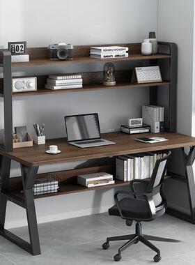 简电脑学台式RYL桌约书桌书架一体办公椅组合桌中生学习桌子女孩