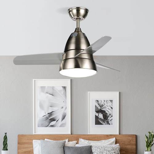 EGLO现代ED风扇灯卧室黑白色色风扇KPIL36寸简约儿童房灯吊扇灯