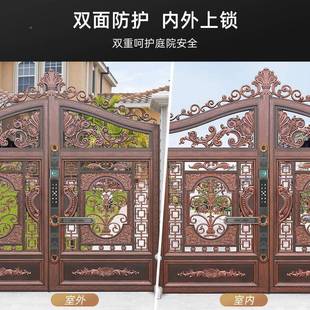 纹桥指纹锁庭院断门指解锁双铝面户外栅栏门密码DY锁智能锁电子锁