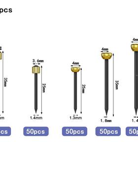 250p头cs黑色铜头钉五规盒装503穿心相格框头钉圆铜钉黑色木墙钉