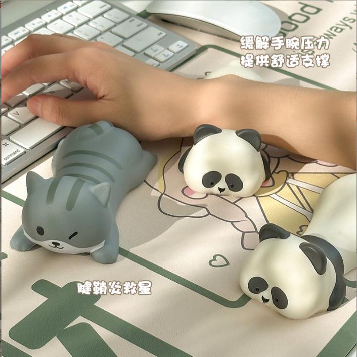 解压鼠标垫护手腕垫女生护腕垫可爱卡通办公室桌面垫腕托手托手枕