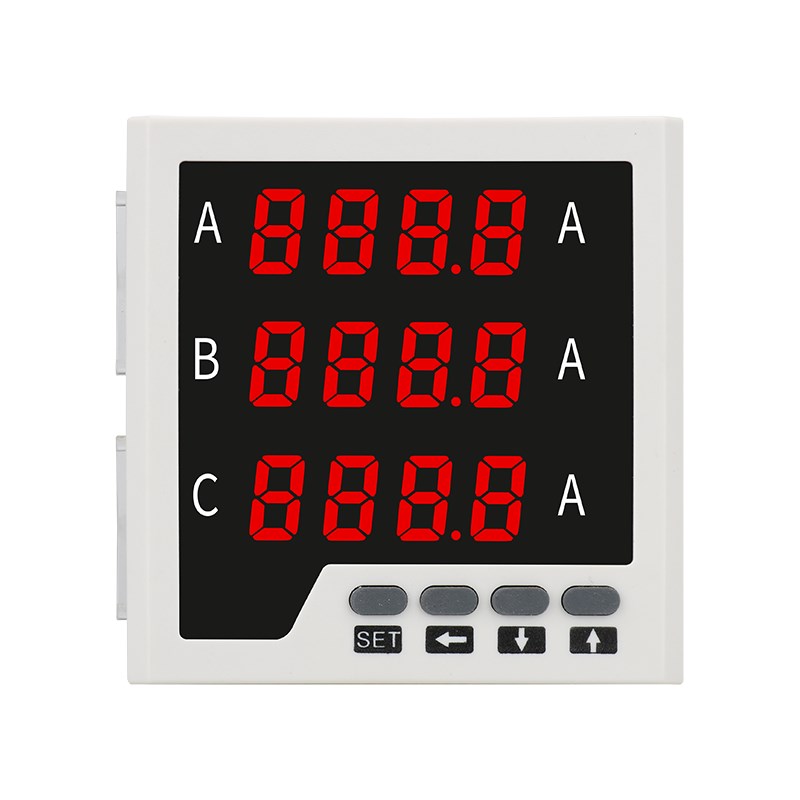 三相数显电流表液晶电压表 可加485通讯开关P量模拟量输出支持定