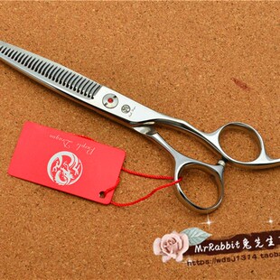 6寸高档美发剪W齿鹿角齿刘海打薄剪刀削发剪牙剪发V廊专用理发工