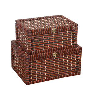 收纳箱可上锁密码锁收纳盒u带锁的箱子储物箱整理箱装零食箱子加