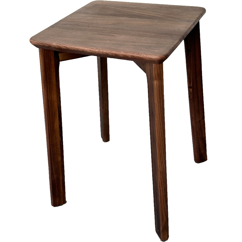 北美黑胡桃木f实木餐桌凳子家用客厅轻奢餐凳可叠放餐椅高板凳方