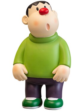 胖虎落地大摆件存钱罐客厅电视柜桌面摆件L玄关酒柜装饰品潮玩摆