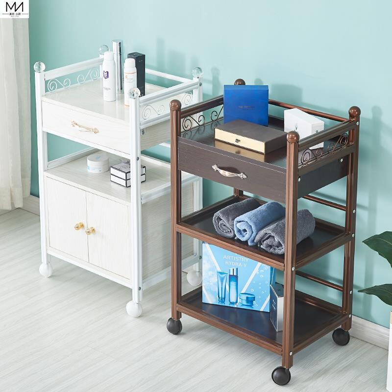 美容推车置物架美发车美s容院小推车发廊三层带抽屉手推车工具车