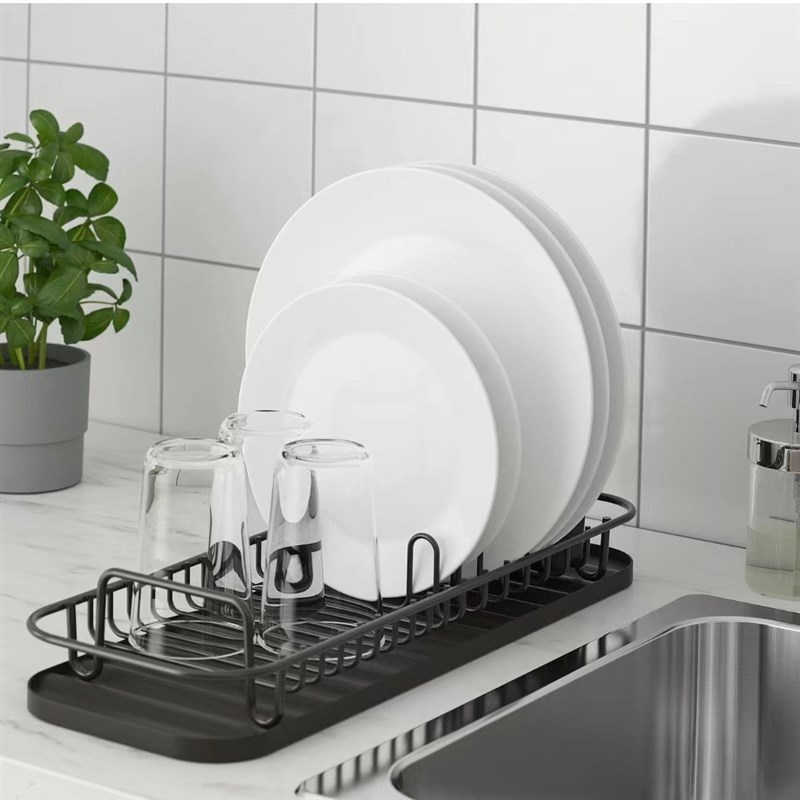 多功能盘子架 滤水架 厨房小空间收纳神N器免打孔方便家庭用品