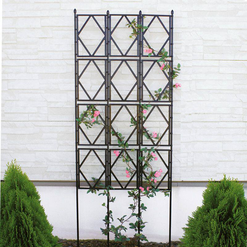 花架子杆户外屏风靠墙上支架栅栏庭F院月季花园铁线莲网格爬藤架