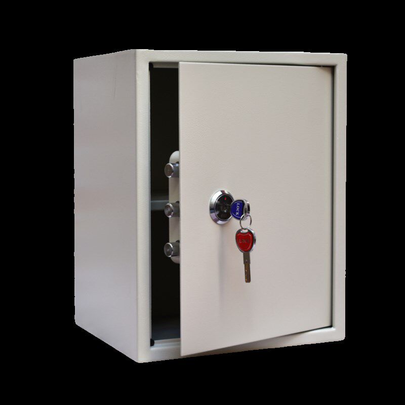 全钢钥匙开家用小型老人隐形保险箱办公收纳防盗保U险柜保管箱夹