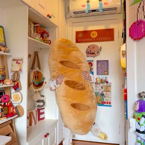 面包法棍抱枕睡觉床头玩手机靠枕沙发腰枕L宿舍女生礼物装饰长枕