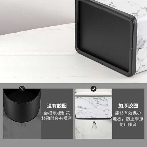 科灵不锈钢垃圾桶家n用卫生间摇盖式有盖厕所客厅卧室厨房大小号