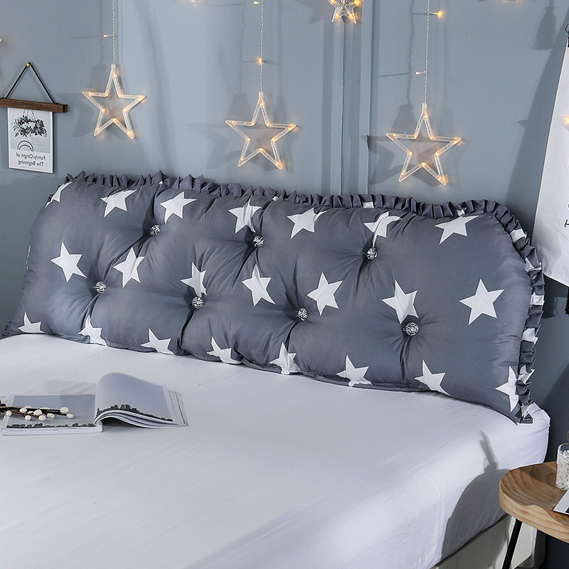 韩式田园公主床头大靠垫s软包床上靠背榻榻米沙发长靠枕含芯可拆