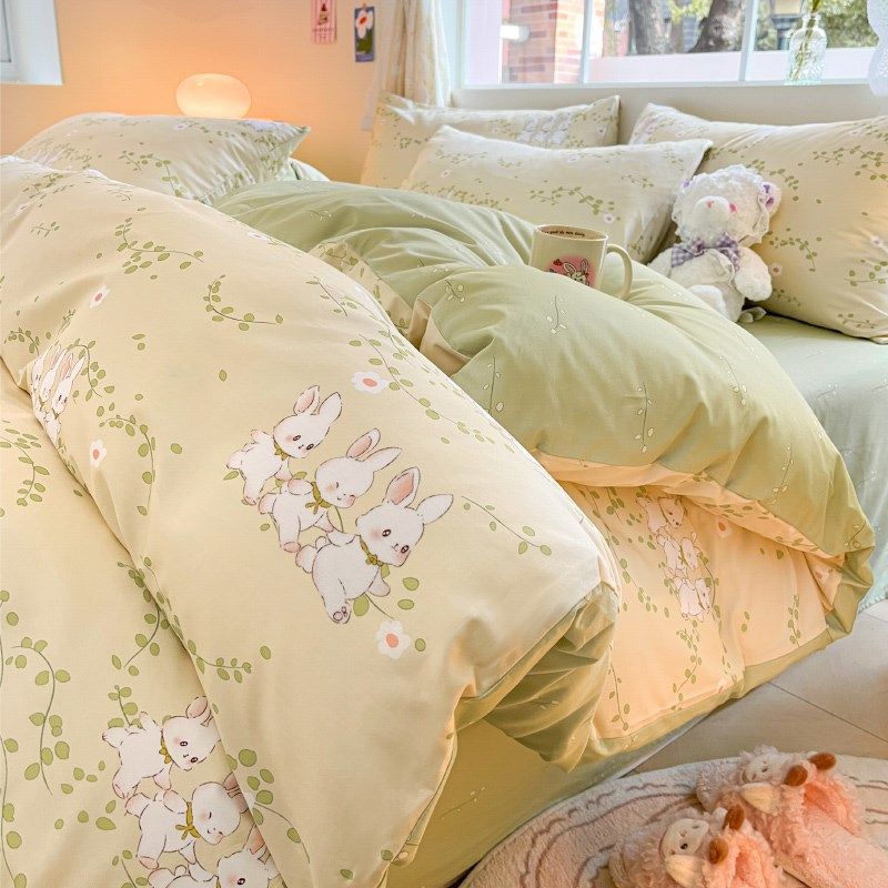 ins小清新10h0%全棉被套单件单人学生宿舍150x200x230双人纯棉被,床上用品,被套,淘宝优惠券,粉丝福利购,淘宝优惠卷