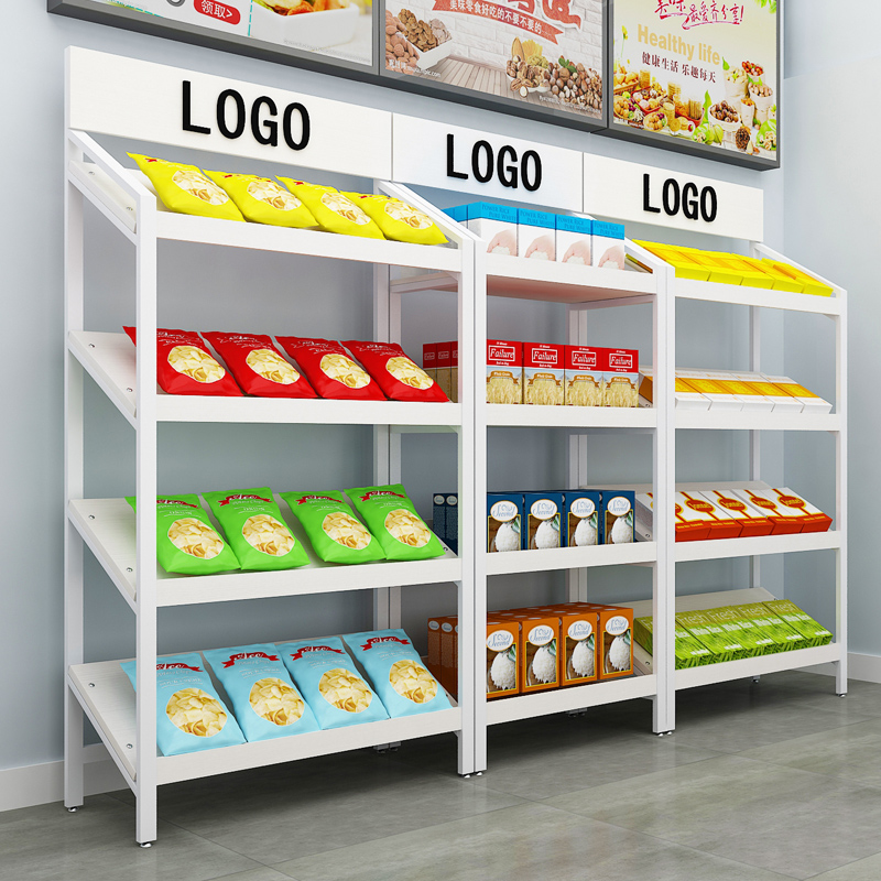 货架置物架展示柜化妆品商场鞋店红酒H超市水果零食样品斜面陈列