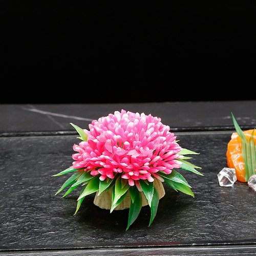 酒店餐厅刺身摆盘装饰餐饮菜品点缀F冷菜创意花草盘饰小花小摆件