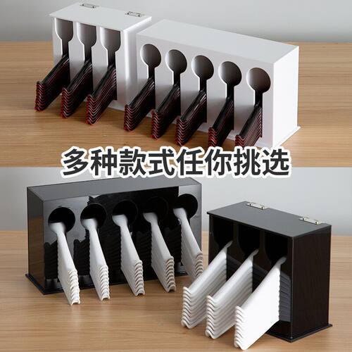 亚克力勺子收f纳盒汤勺塑料沥水篮吸管筷子勺子置物架自助餐台收
