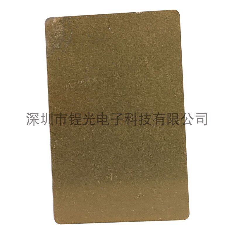 厂家哈氏霍候侯赫尔槽试片电镀实验室抛光黄铜片1L00*65*0.2*0.3