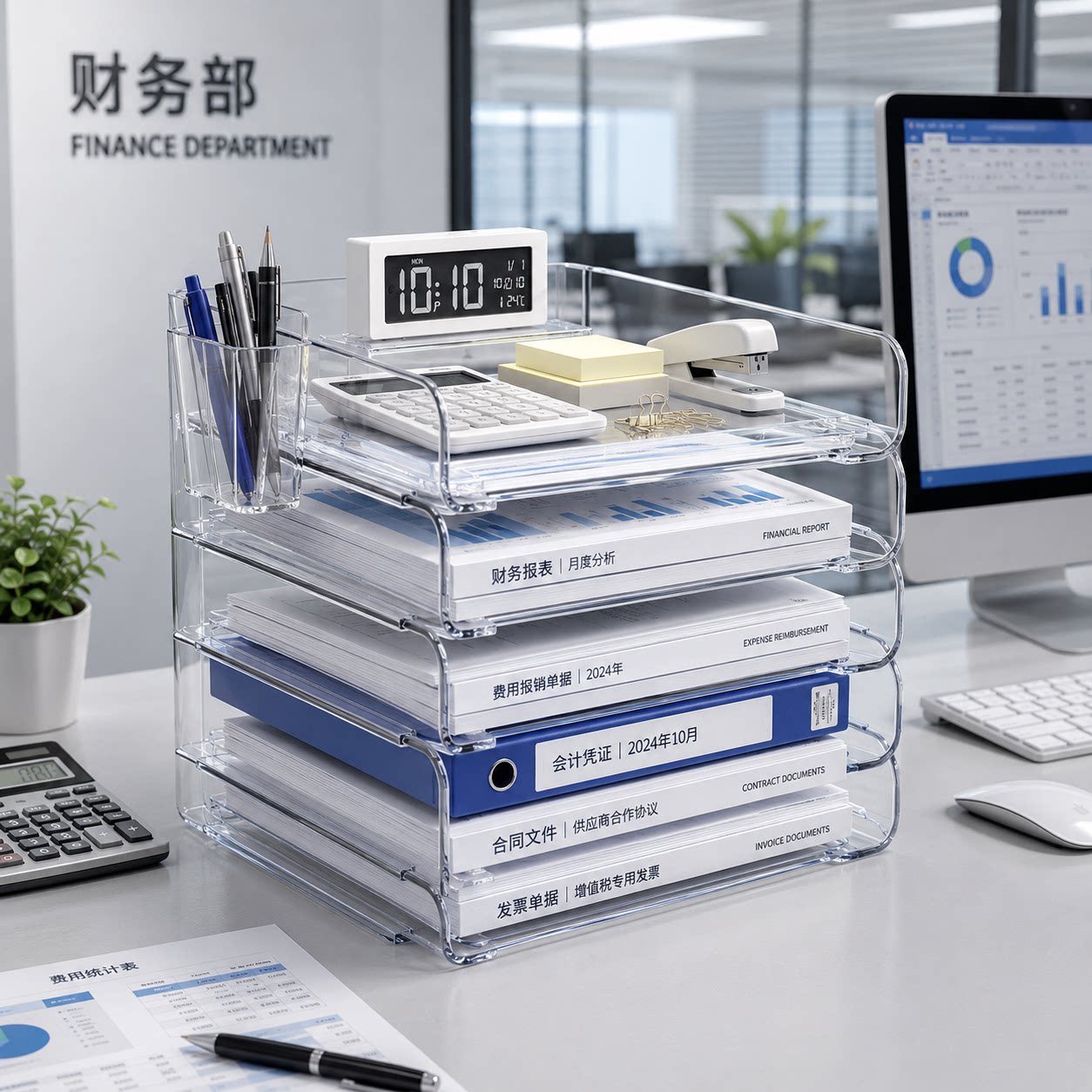 若圣文件架多层一体一目了然图片