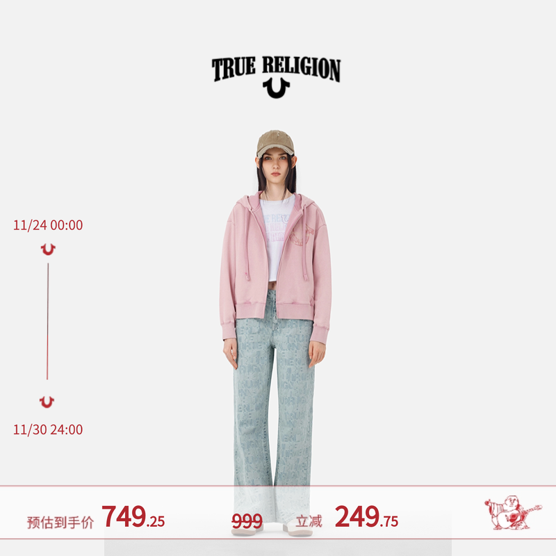 True Religion真实信仰AW25新品女款连帽卫衣