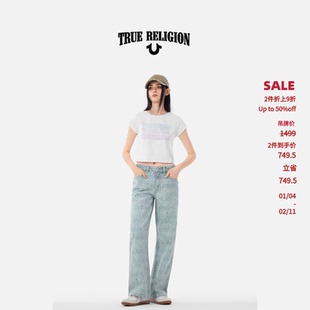 True Religion真实信仰AW25新品女款满地印牛仔裤